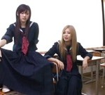 Japanese lesbian mature and school girl